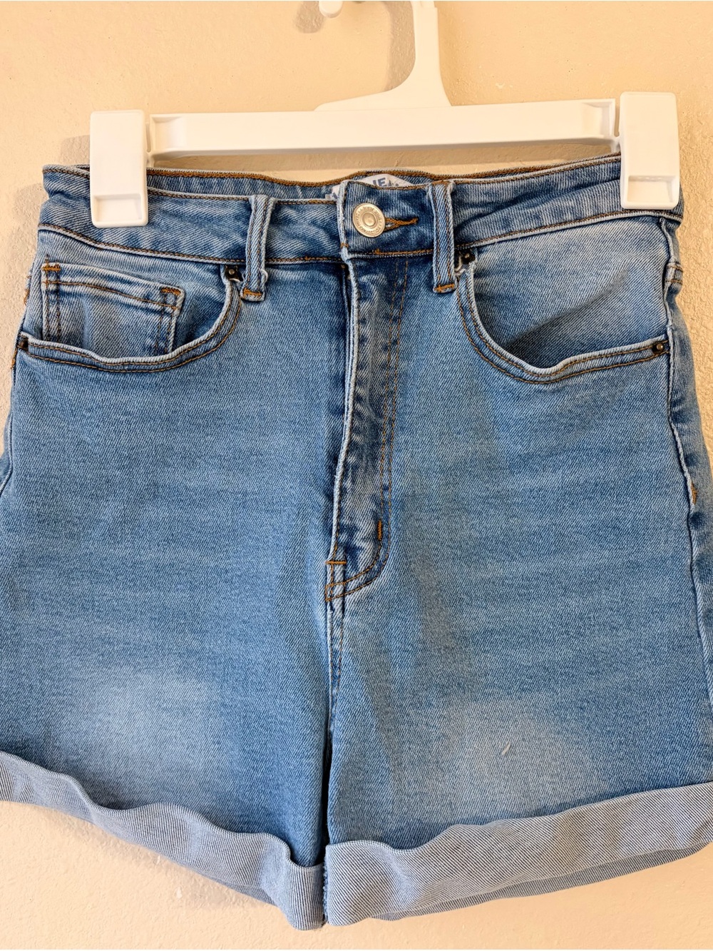 Classic Light Blue Denim Women's Shorts